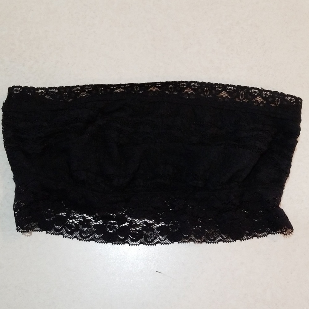 GUC Free People Bandeau Lace Bra Black size Small